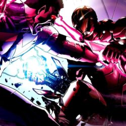 Iron Man vs Wonderman Avengers comics battle superhero art wallpapers