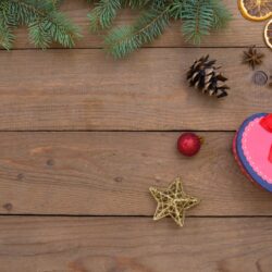 Christmas Backgrounds with Heart Box