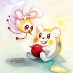 Cutiefly and Togedemaru by CaramelFrog