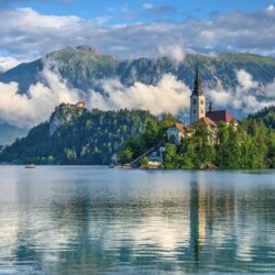 lake, Island, Church, Slovenia Wallpapers HD / Desktop and Mobile