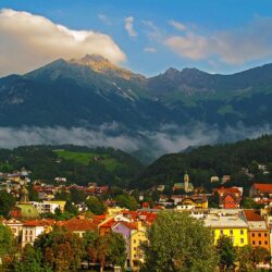 Photos Austria Innsbruck Mountains Cities Houses