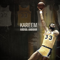 The legendary basketball player Kareem Abdul