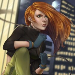 kim possible kim with a plus red view skyscraper HD wallpapers