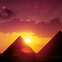 Giza Pyramids Egipt Sunset Desktop Wallpapers