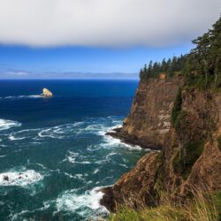 popular, coast, sea, oceans, sea cliffs, wallpaper, nature, Oregon