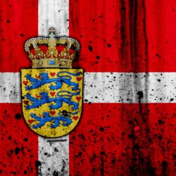 Download wallpapers Danish flag, 4k, grunge, flag of Denmark, Europe