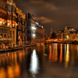 Night In Amsterdam HD desktop wallpapers : Widescreen