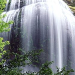 Beautiful Waterfall Greenery Serene Dominica Wallpapers Hd 1080p
