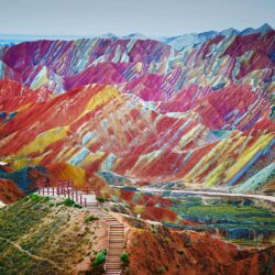 Rainbow Mountains Zhangye Danxia Landform, China