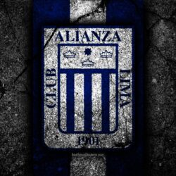 Download wallpapers 4k, Alianza Lima FC, logo, Peruvian Primera