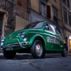 Fiat 500 old green computer wallpapers