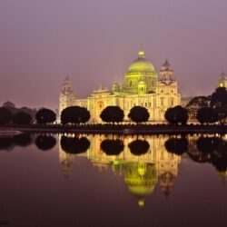 Download wallpapers India, Calcutta, memoreal Victoria, night free