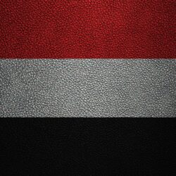 Download wallpapers Flag of Yemen, 4K, leather texture, Yemeni flag