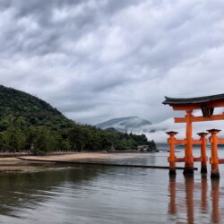 Itsukushima Shrine torii gate free image