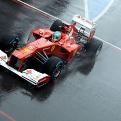 Fernando Alonso during a race in a Scuderia Ferrari wallpapers
