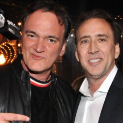Quentin Tarantino and Nicolas Cage 1920 x 1080 Wallpapers