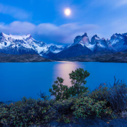 Wallpapers Chile Torres del Paine Sun Nature Mountains Sky