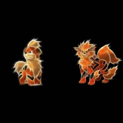 Growlithe and arcanine wallpapers