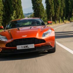 Download Wallpapers Aston martin, Db11, Front view, Red