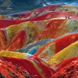 Rainbow Mountains Zhangye Danxia Landform, China