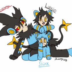 manga: shinx, luxio and luxray by Skimmywolf