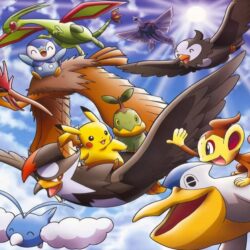Pikachu, Turtwig, Piplup, Chimchar,Starly