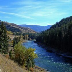 River Trees Mountains Idaho Snake Wallpapers Hd Free Download