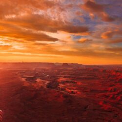 landscape, Nature, Sunset, Utah, Canyonlands National Park, River