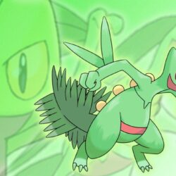 Treecko, Grovyle, and Sceptile Wallpapers by Glench