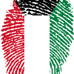 Travel, Kuwait, Flag, Fingerprint, Country