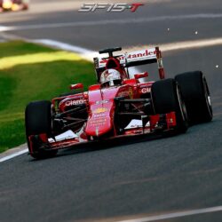 Ferrari SF15 T on F1 track wallpapers