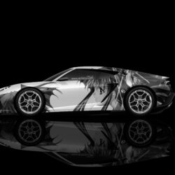 4K Lamborghini Asterion Side Anime Aerography Car 2014