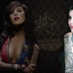 Kat Von d Wallpaper, Hot and Sexy Lingerie Picture, Tattoo Image