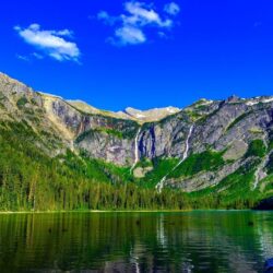 Lakes: MOUNTAIN LAKE Usa Glacier National Park Montana State