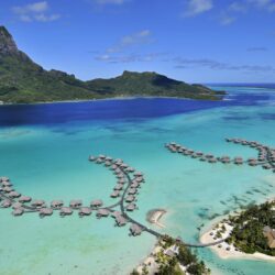 Bora french polynesia pacific the island aerial wallpapers