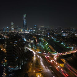 Night of Santiago. Download wallpapers cities. Santiago, santiago