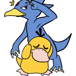 Psyduck and Golduck by h2roses