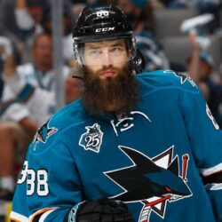 Brent Burns of the San Jose Sharks is a colorful guy