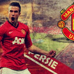 2014 manchester united robin van persie wallpapers