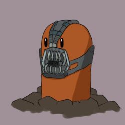 Diglett with Bane mask by bubblesx99