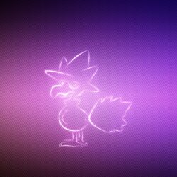 Download Wallpapers Murkrow, Pokemon, Background, Lilac