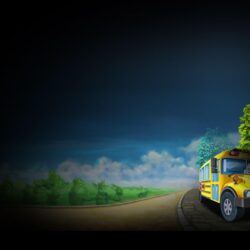 School Bus Fun Full HD Wallpapers and Backgrounds Image