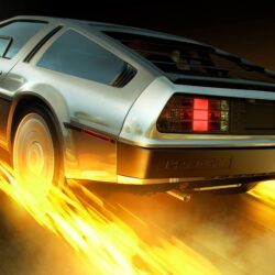 Wallpapers DeLorean time machine, Back to the Future, 2017, HD