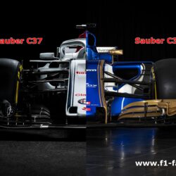 First comparison Sauber C36 VS Sauber C37 F1 car