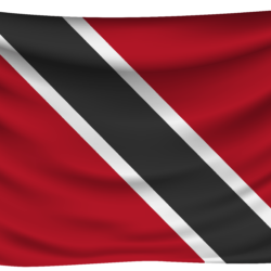 Trinidad and Tobago Wrinkled Flag