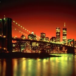 Pix For > Brooklyn Bridge At Night Wallpapers