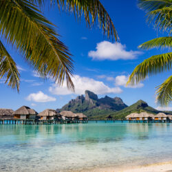 Wallpapers Bora Bora French Polynesia Bungalow Sea Nature