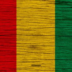 Download wallpapers Flag of Guinea, 4k, Africa, wooden texture