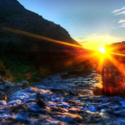 Cool Morning in Glacier National Park widescreen wallpapers