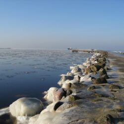 Winter: Winter Riga Latvia Sea Beach Picture With Snow for HD 16:9